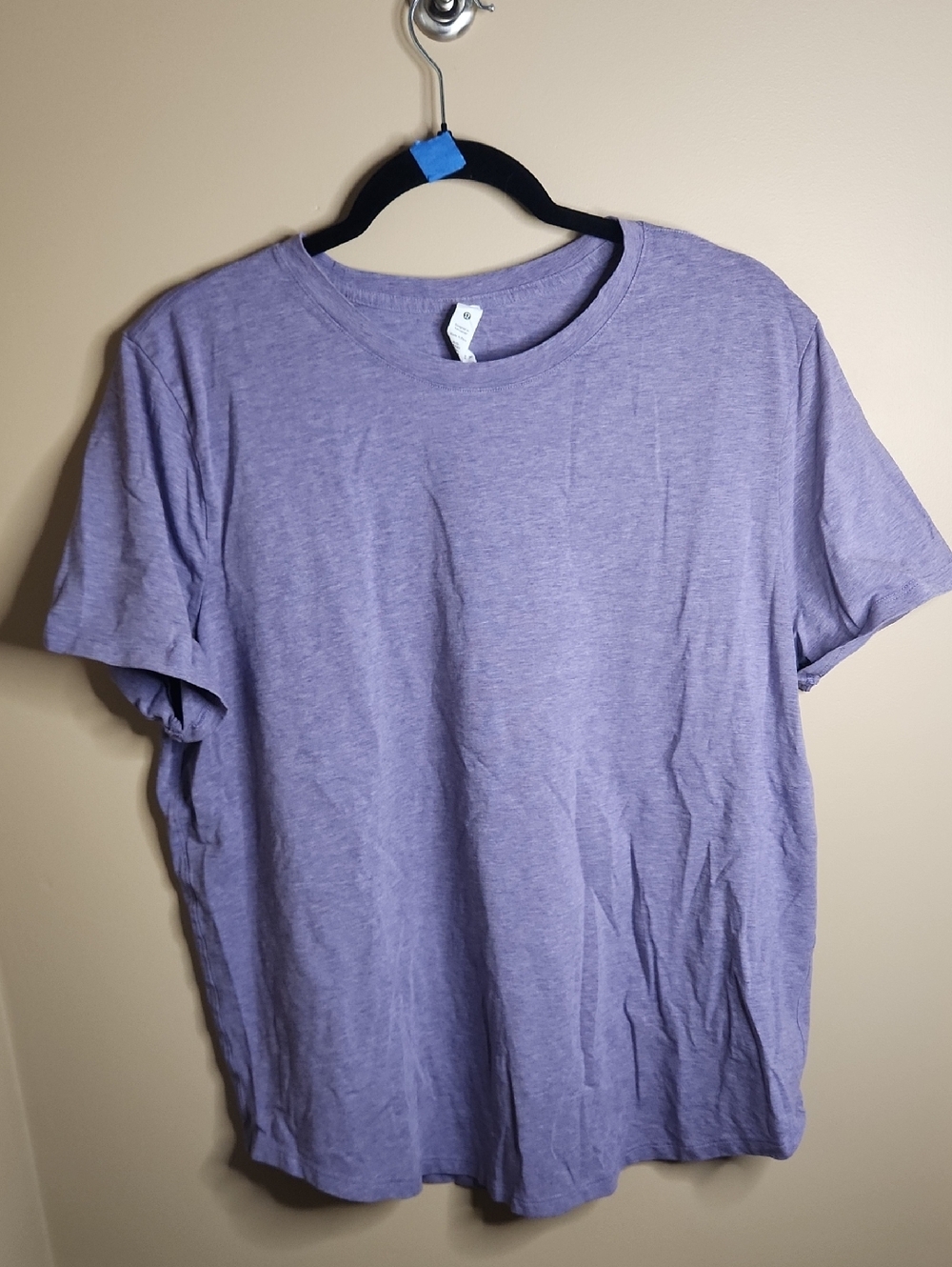 Lululemon Love Crewneck T-Shirt Heathered in Purple Ash. Sz 14. #W3EYCS